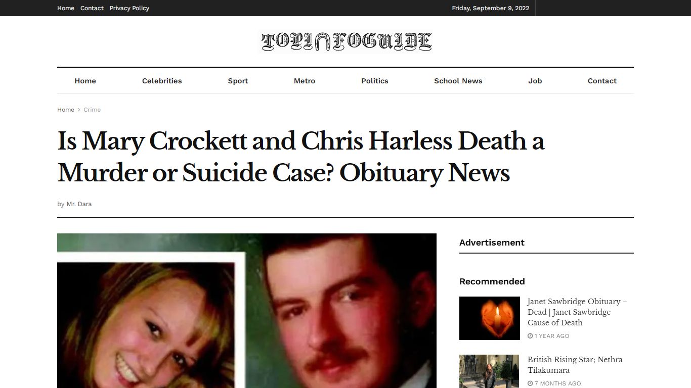Is Mary Crockett and Chris Harless Death a Murder or Suicide Case ...